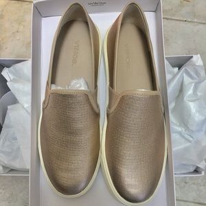 New Vince Preston Metallic leather  Slip-On shoes